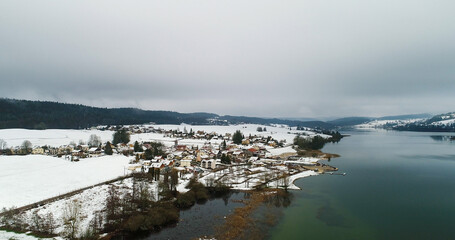 Village de Saint-Point-Lac dans le Doubs en France