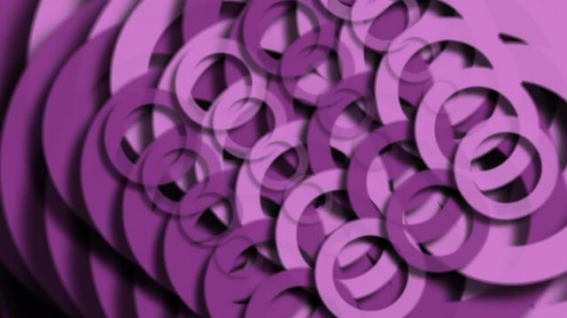 3d abstract pink circle background 4k