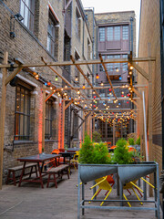 Fototapeta na wymiar Beautiful alleyway in London
