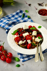 Mediterranean Bean Salad .selective focus