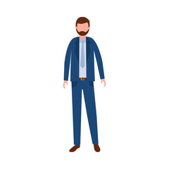 Isolated businessman avatar vector design