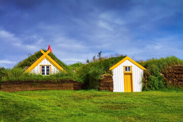 Fototapeta na wymiar The village of ancestors in Iceland