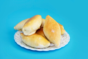 baked edible Russian pies with a filling
