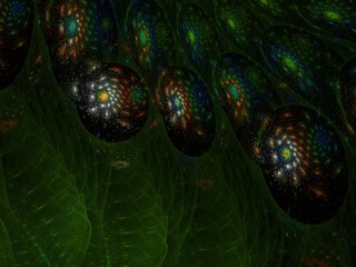 Imaginatory fractal background Image