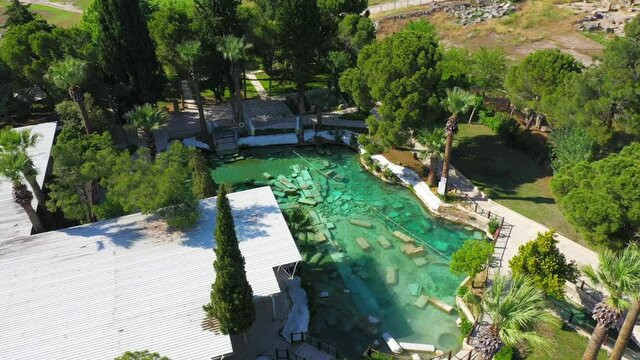 Cleopatra's Antique Pool - Pamukkale Turkey.
