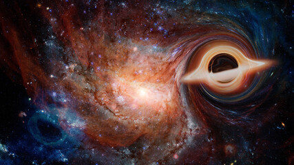 Black hole in the nebula. Elements of this image furnished by NASA
