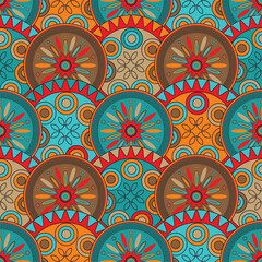 Seamless African Ethnic Design Pattern for fabric and textile print