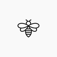 bee logo / bee icon