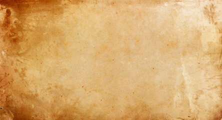 Texture of old brown paper, vintage background, retro, grunge, spots, scratches, antique, beige, blank, space for text
