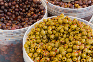market olives italy