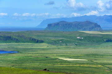 view of south coast at Dyrholaey, Iceland