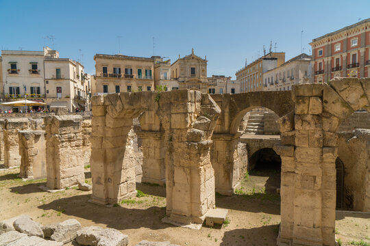 Lecche town italy puglia