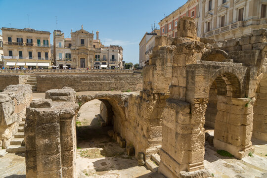 Lecche town italy puglia