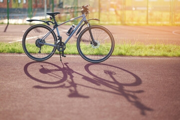Fototapeta premium Bicycle rent theme