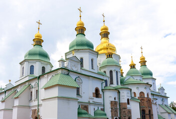 Fototapeta na wymiar View on Saint Sophia Cathedral in Kyiv, Ukraine.