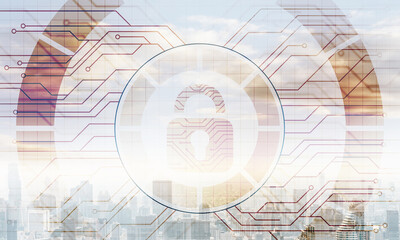 Virtual locking mechanism on background downtown