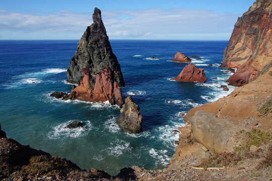 Ponta de S&atilde;o Louren&ccedil;o, trekking on Madeira island, vereda de sao laurenco. October 2019