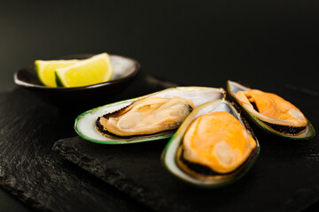 New Zealand greenshell mussels