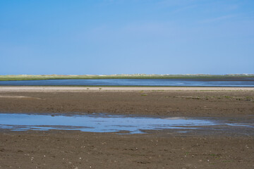 Obraz premium Wadden Sea landscape on St. Peter Ording