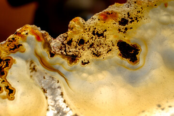 macro de cristais, detalhe