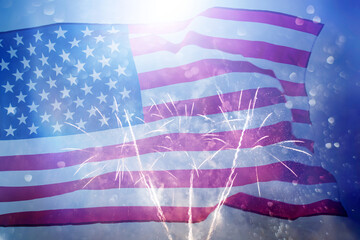 Naklejka premium Celebrating Independence Day