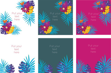 Obraz premium Tropical invitation