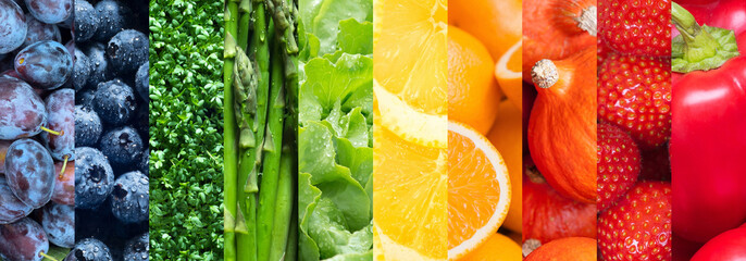 Fruits and Vegetables, Healthy food backgrounds