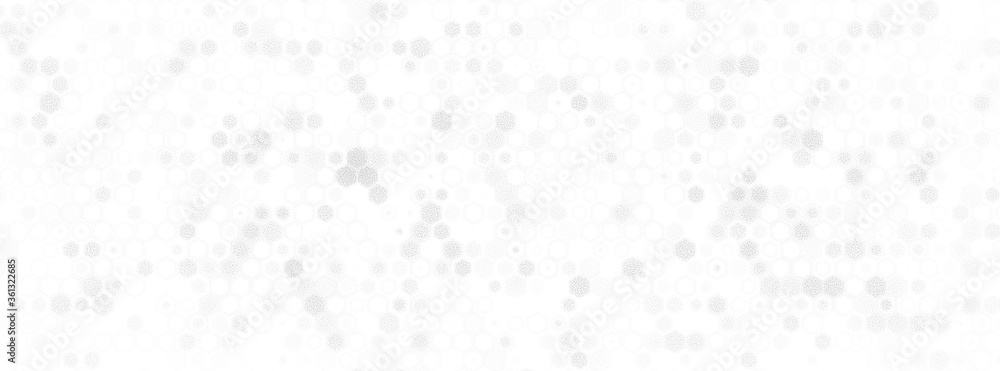 Poster science and technology concept illustration. abstract tech backdrop consisting of hexagonal elements