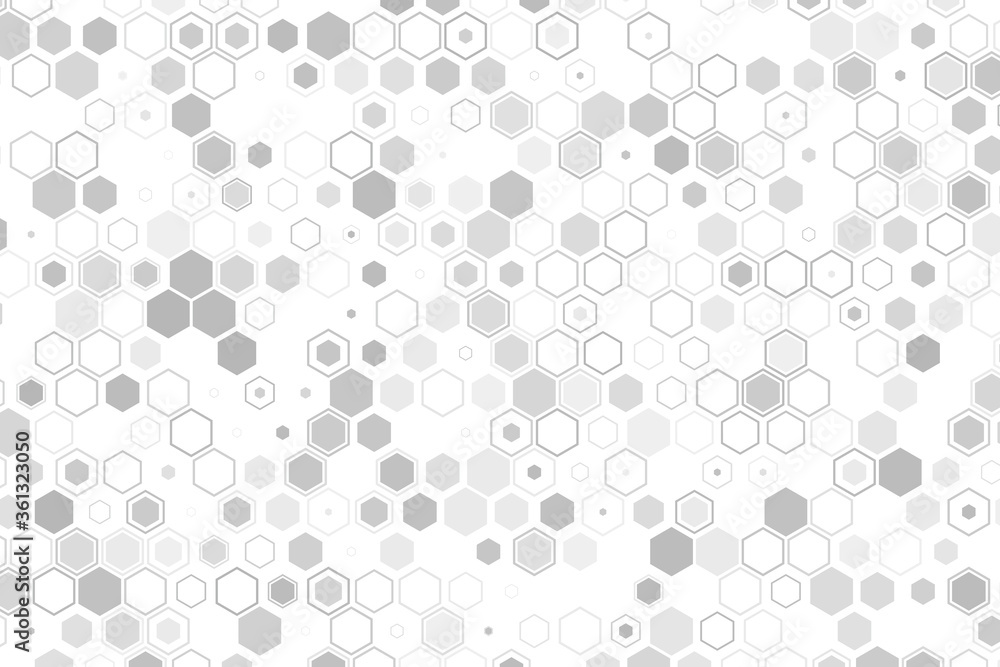 Aufkleber science and technology concept illustration. abstract tech backdrop consisting of hexagonal elements