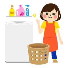 家事をする女性