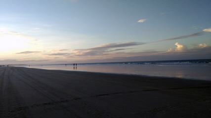 sunset on the beach