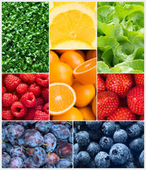 Fruits and Vegetables, Healthy food backgrounds