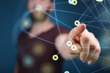 organization network team concept networking.
