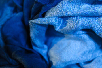 blue fabric background