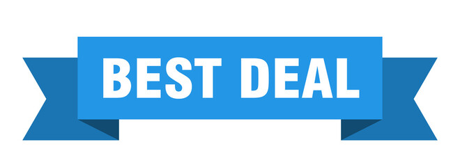 best deal ribbon. best deal isolated band sign. best deal banner