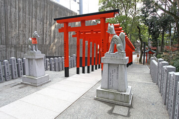 The Ikuta Shrine in Kobe, Kansai, Japan.