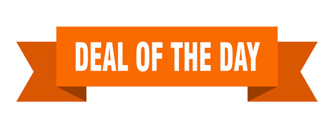 deal of the day ribbon. deal of the day isolated band sign. deal of the day banner