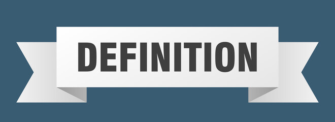 definition ribbon. definition isolated band sign. definition banner