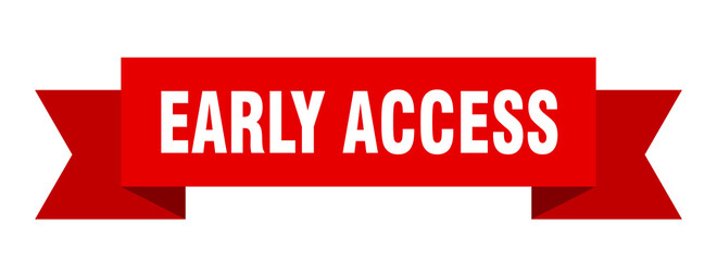 early access ribbon. early access isolated band sign. early access banner