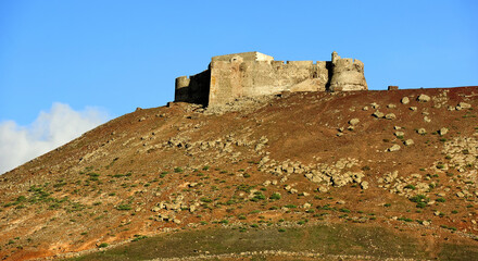 Castillo de Santa B&aacute;rbara on Mount Guanapay, Lanzarote, Canary Islands, Spain
