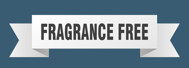 fragrance free ribbon. fragrance free isolated band sign. fragrance free banner