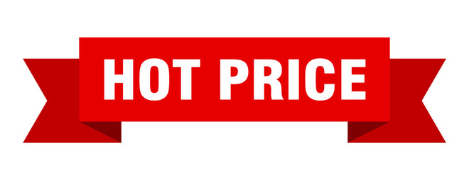 hot price ribbon. hot price isolated band sign. hot price banner