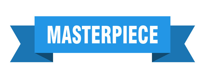masterpiece ribbon. masterpiece isolated band sign. masterpiece banner