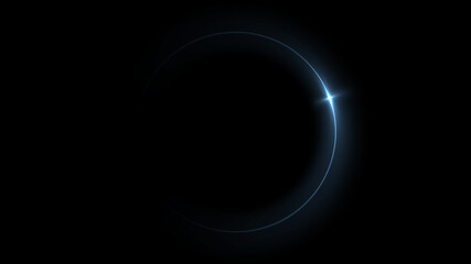 Eclipse light, Abstract lens flare ring background. - obrazy, fototapety, plakaty