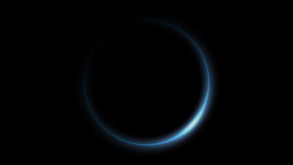 Eclipse light, Abstract lens flare ring background.