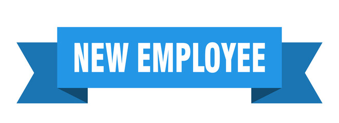 new employee ribbon. new employee isolated band sign. new employee banner