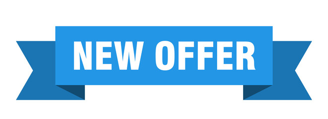 new offer ribbon. new offer isolated band sign. new offer banner