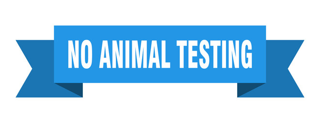 no animal testing ribbon. no animal testing isolated band sign. no animal testing banner