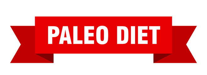 paleo diet ribbon. paleo diet isolated band sign. paleo diet banner