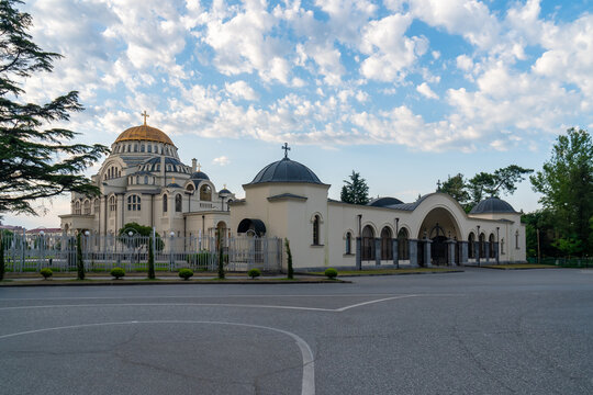 cathedral church of city of Poti in the morning at sunrise